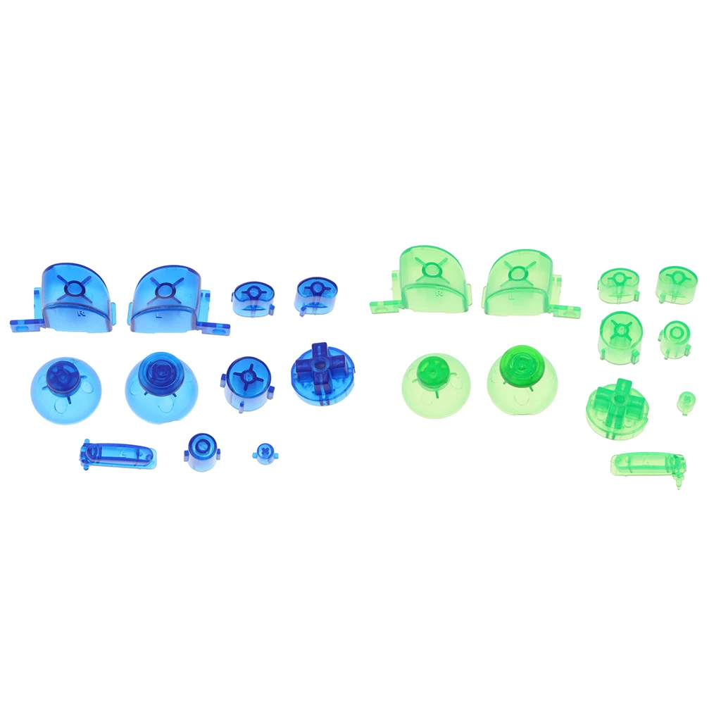 

2 Set Replacement Thumbstick Cap ABXYZ D-pad Mod Button Kit for Nintendo NGC Controller Parts