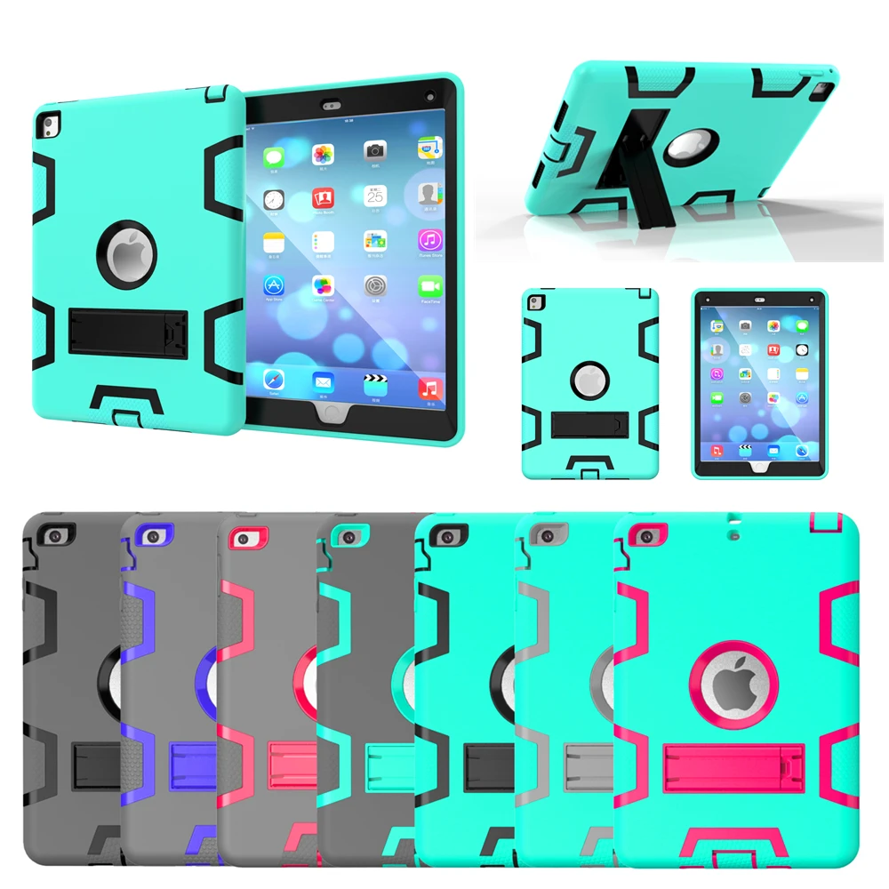 Защитный противоударный силиконовый чехол подставка для iPad 2 3 4 6 air Pro 9 7|Чехлы