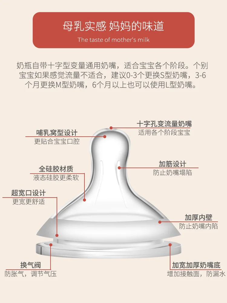 

Sheng jia Silica Gel Shatter-resistant Drink Straw Feeding Bottle Cover Wide Aperture Baby Item Glass Not in Case Flatulence