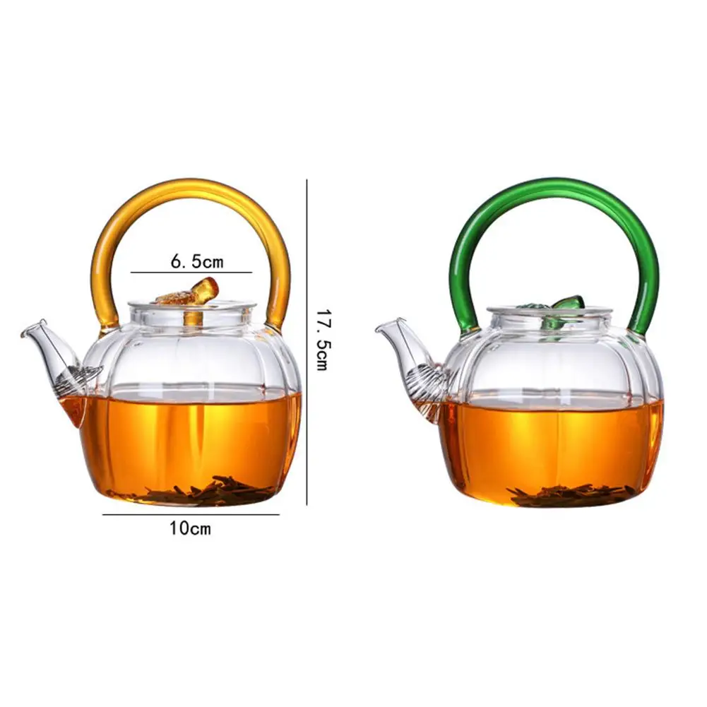 Титана тыквенный чайник высокая термостойкость электрическая керамическая плита вареный чайник S чай мед кунг-фу чайный набор из стекла