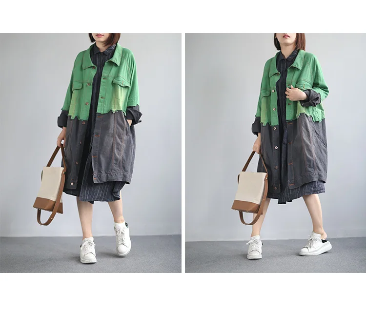 Max LuLu новая корейская мода Осенняя шикарная одежда Дамский джинсовый Тренч женские винтажные длинные пальто Лоскутная свободная ветровка