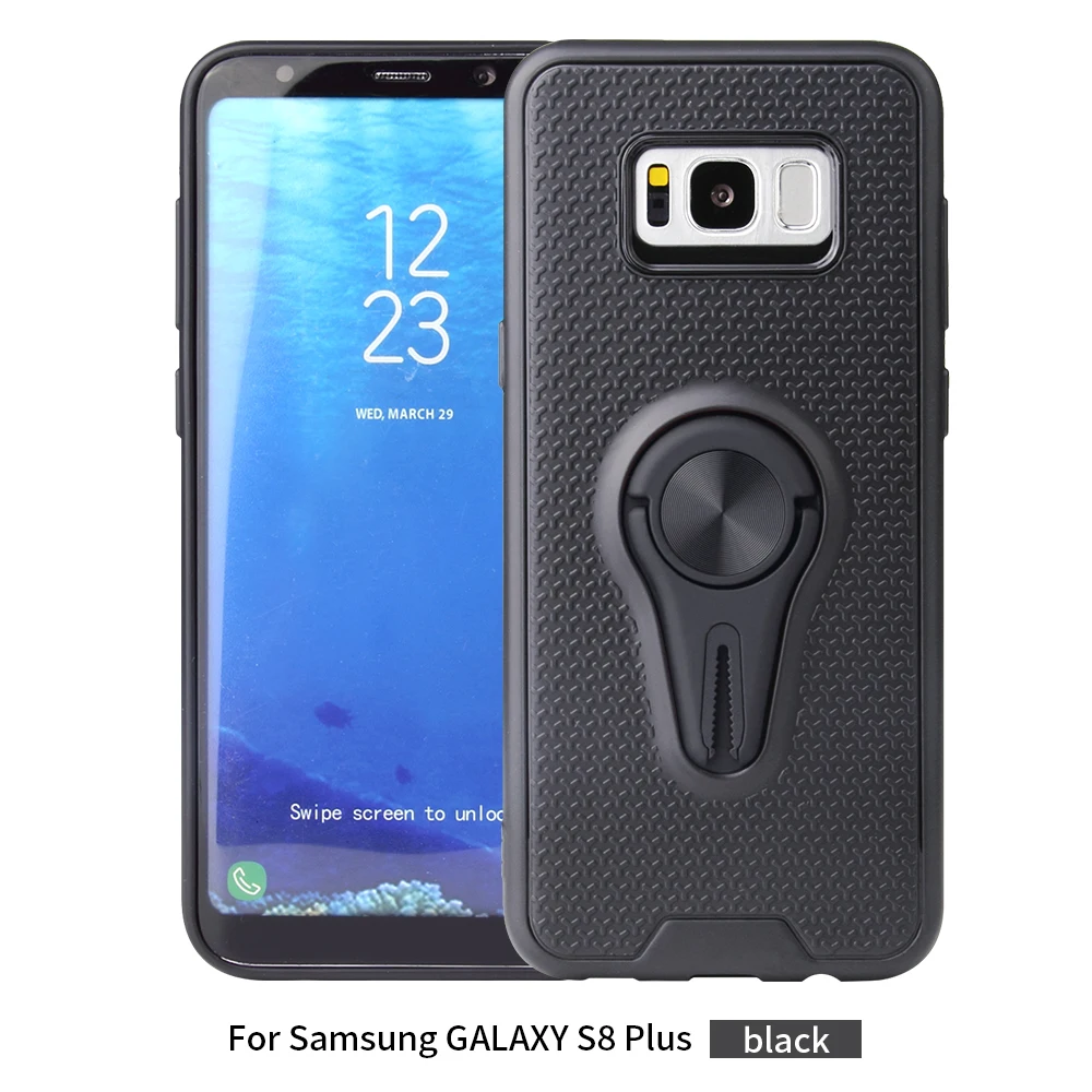 Black Для samsung GALAXY A10 A20 A30 A40 A50 A70 A80 A90 A530 A730 чехол newr автомобильный воздушный Выход Кронштейн Крышка для samsung A10E A20E ca - Цвет: Black