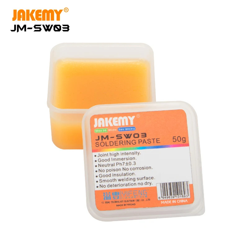 Паяльная паста JAKEMY Оловянная без свинца для ремонта паяльника печатных плат BGA SMG