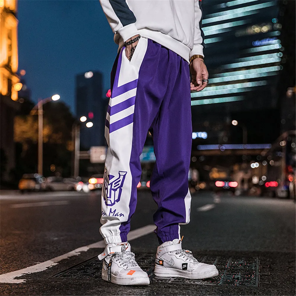 WWKK Streetwear Korean Sweatpants Joggers Mens Hip Hop Joggers Solid Color Pants Straight Loose Breathable Fitness New Pant Male