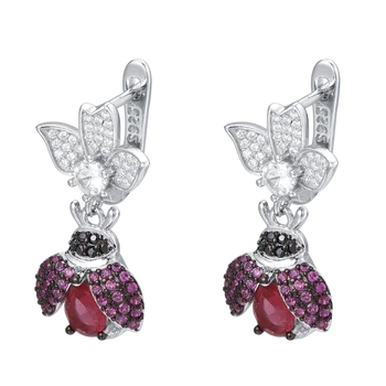 

Fahmi 2020 New Popular 100% 925 Sterling Silver Gold Earrings4-8 High Quality Original Jewellery For Women Party Wedding Gift