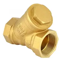 Y Type Strainer Filter DN32 G1-1/4in Brass Female Thread Connection Filtration Valve Brass Filter