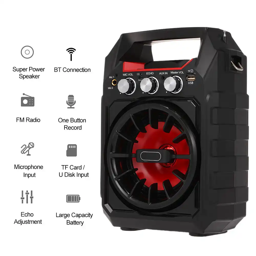 portable karaoke speaker with microphone