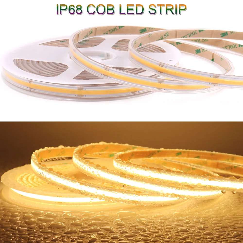 LED Strip 12/24V - RGB - Aansluitkabel - Clip-Open eind - 10mm