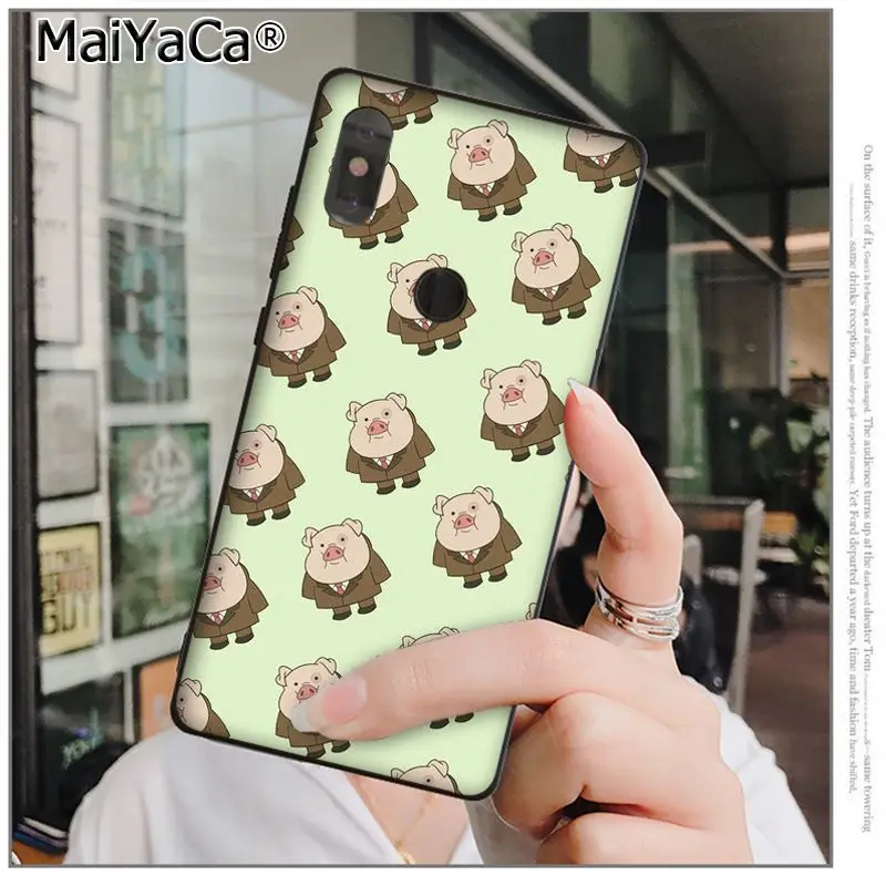 MaiYaCa мультфильм аниме Гравитация падения свинья Coque Shell чехол для телефона Xiaomi 8 9 se Redmi 6 pro 6A 4X7 note 5 7 мобильные чехлы