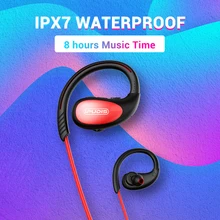 IPUDIS шейным Bluetooth наушники IPX7 водонепроницаемый беспроводной наушники Спорт гарнитура HiFi стерео с микрофоном