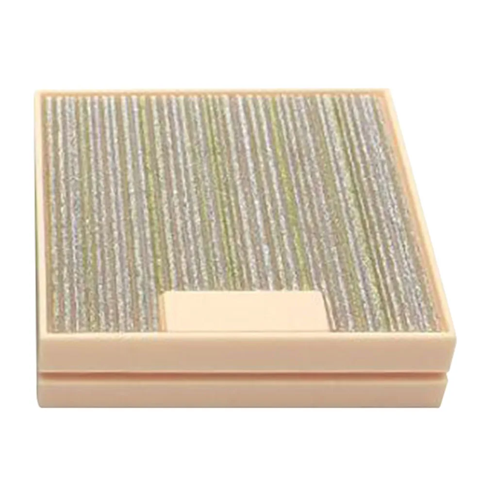 Empty Pressed Powder Case Makeup Blusher Highlights Cosmetic Container Box with Mirror, Compact Size