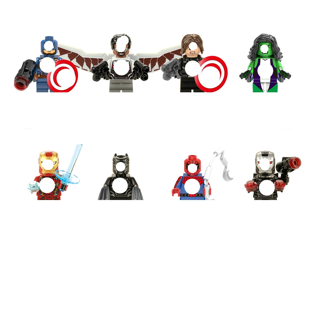 

Blocks Figure Dolls 8Pcs/Set Iron Children Toy Gift Compatible with Lego Toys for Kids