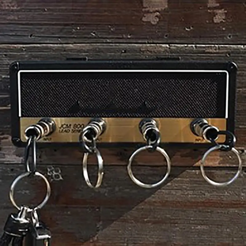 

2 In 1 Jack Rack Rock Style Vintage Speaker Shape Guitar Key Holder Vintage Shape Rock Style With Four Guitar Pug Key Chains