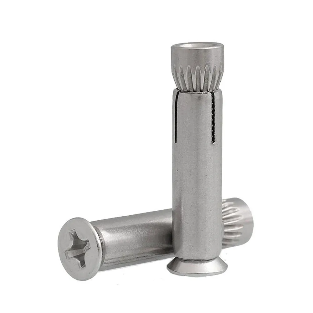 Wkooa Phillips Flat Head Bolt Expansion Anchor Drop in Sleeve
