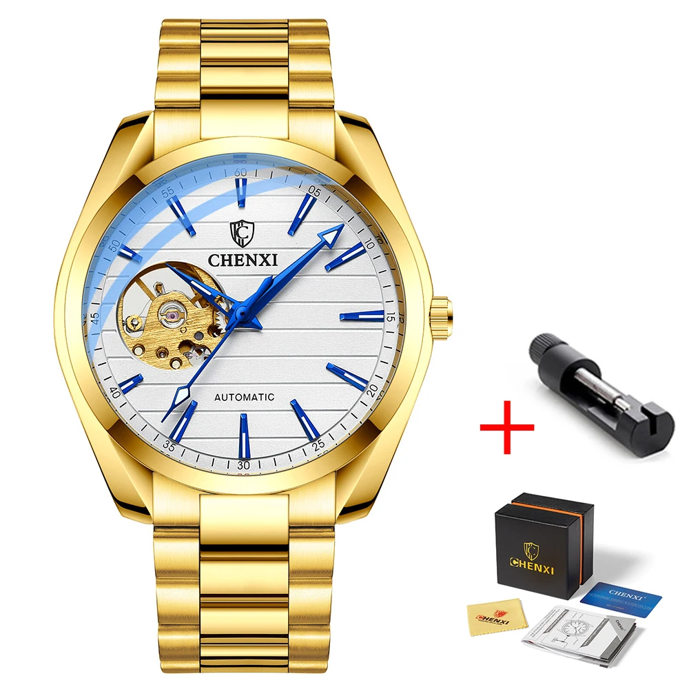 Men's Automatic Mechanical Top Brand Stainless Steel Waterproof Swiss Movement High Quality Watches Relogio Masculino 