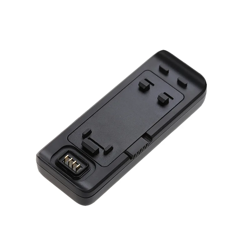 Batterie de remplacement Insta360 One R et chargeur double USB-C vus de côté