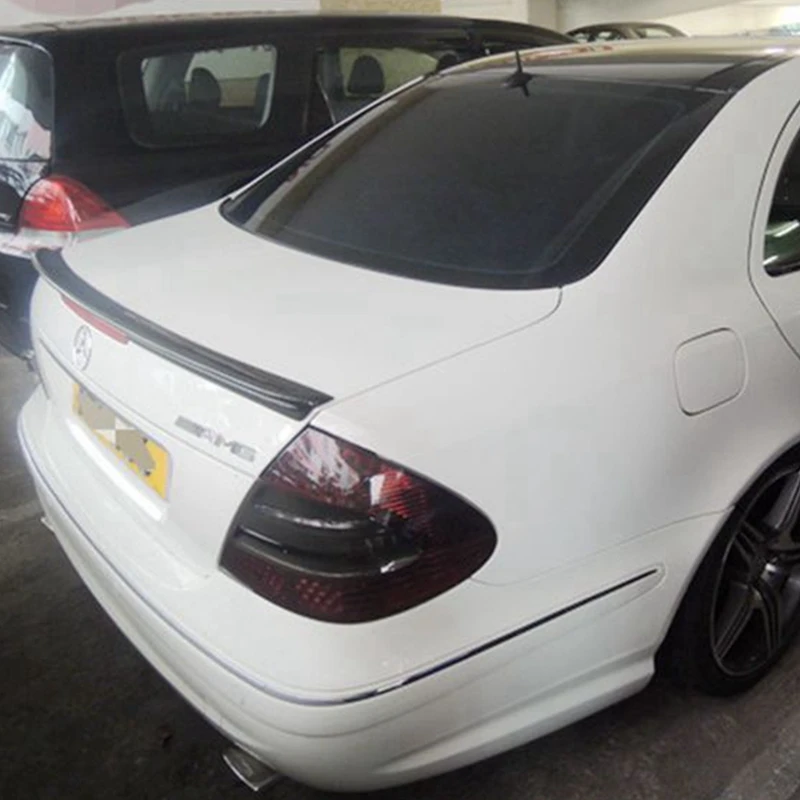 FOR CARBON FIBER 2003 2009 W211 E CLASS REAR WING TRUNK SPOILER E280 E320 E350 E500 E550 E55