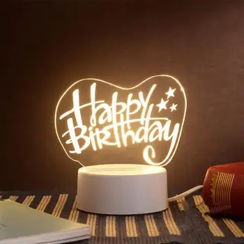 

Desk Light Table Lamp 3D Acrylic Decoration Home Decor Christmas Xmas Art Kid Gifts Night Light Adorable LED Atmosphere