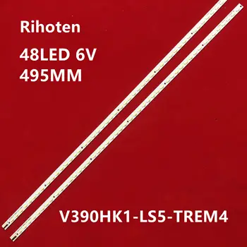 

LED Strip LED BACKLIGHT FOR PANASONIC TX-L39EM5B 39/210G 39" TV VLED_1 V390HK1-LS5-TREM4 1PCS=48LED 495MM