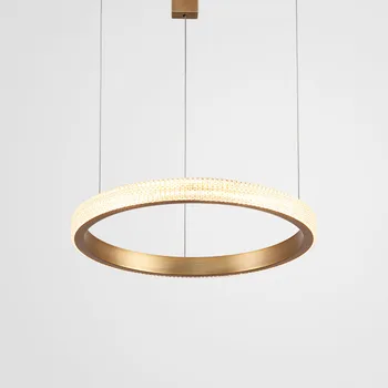 

New brief design modern LED chandelier lamp aluminum gold chandelier living lighting and projects lights