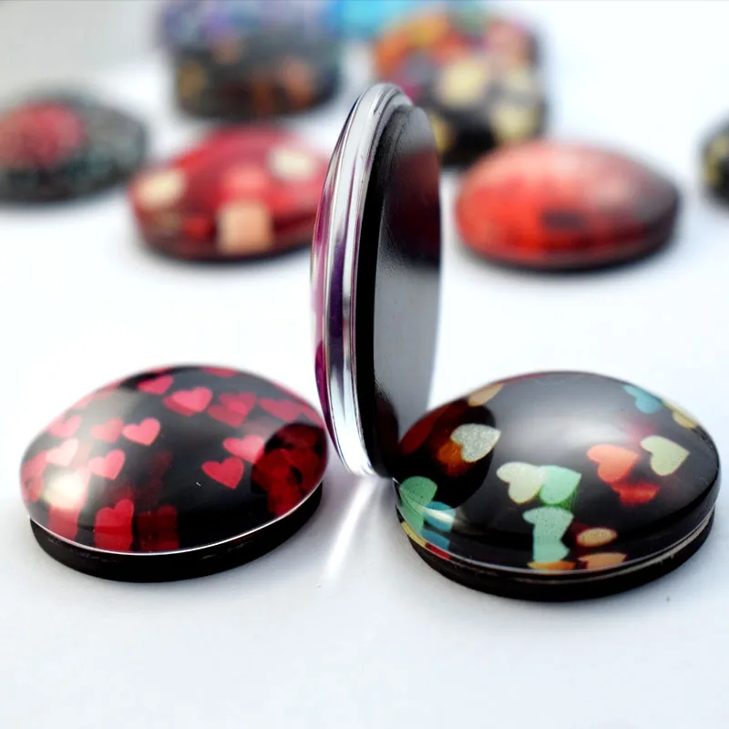 Love Heart 30MM Fridge Magnet Cartoon Flower Star Colorful Heart Glass Dome Magnetic Refrigerator Sticker Note Holder Home Decor Love Heart 30MM Fridge Magnet Cartoon Flower Star Colorful Heart Glass Dome Magnetic Refrigerator Sticker Note Holder Home Decor
