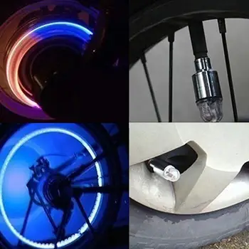 

Multicolor Wheel Car Lights Auto Accessories Bike Motorcycle Light LED Taillight Tire Tyres Intelligent Cool Zinc Alloy Lamp