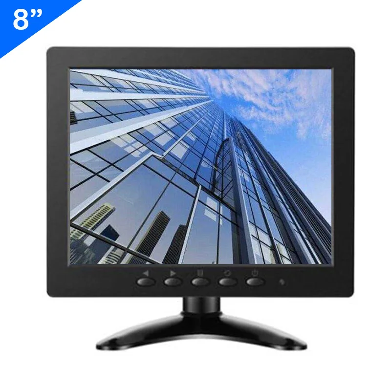 ZHIXIANDA 8 дюймовый монитор 1024*768 с BNC HDMI AV VGA USB вход для автомобиля CCTV DVR микроскоп|Мониторы| |