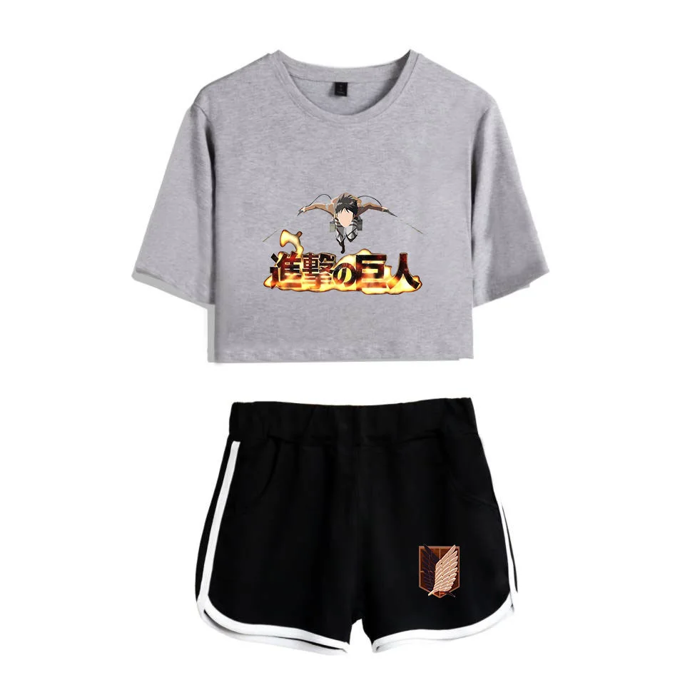 COSREA Attack On Titan Cosplay Costume Survey Corps Logo Short Sleeve Shirt Sport Suits Girls Tees Shorts T Running Sets Women -Zentai shop online H73d5e43c7d4549ff8df4f300d5fba48dR.jpg