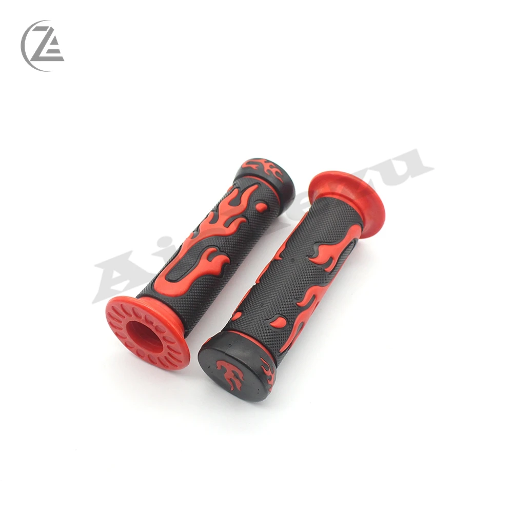 

ACZ 1 Pair Universal Blue Flame Soft Motorcycle Handlebar Grip Bicycle Electric Bike Hand Bar Grips Motor Accessories