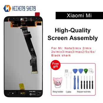 

For Xiaomi Mi mix/max/note/5x/6x LCD Display Touch Screen Digitizer 100% Tested Assembly with Free tool kits black shark