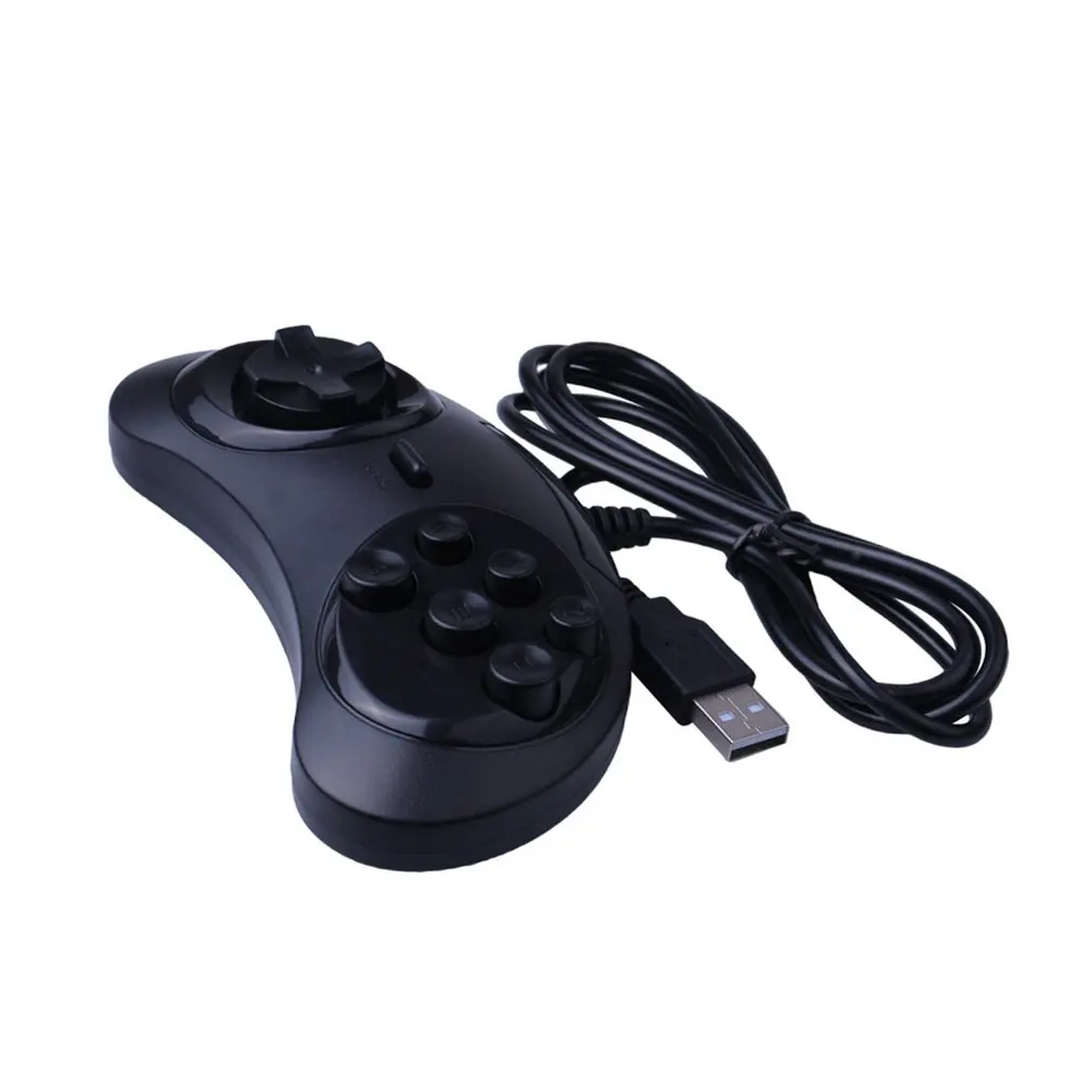 2020 USB геймпад 6 кнопок игровой контроллер для SEGA джойстик держатель ПК MAC Mega Drive