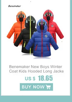 Baby Girls Jacket Autumn Winter Jacket For Girls Coat Kids Warm Hooded Outerwear Coat For Boys Coat Children Clothes YJ108