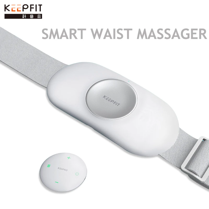 KEEPFIT-masajeador Lumbar Abdominal de cintura y espalda, masajeador con luz infrarroja pulsada caliente, efecto magnético de baja frecuencia, alivia el dolor