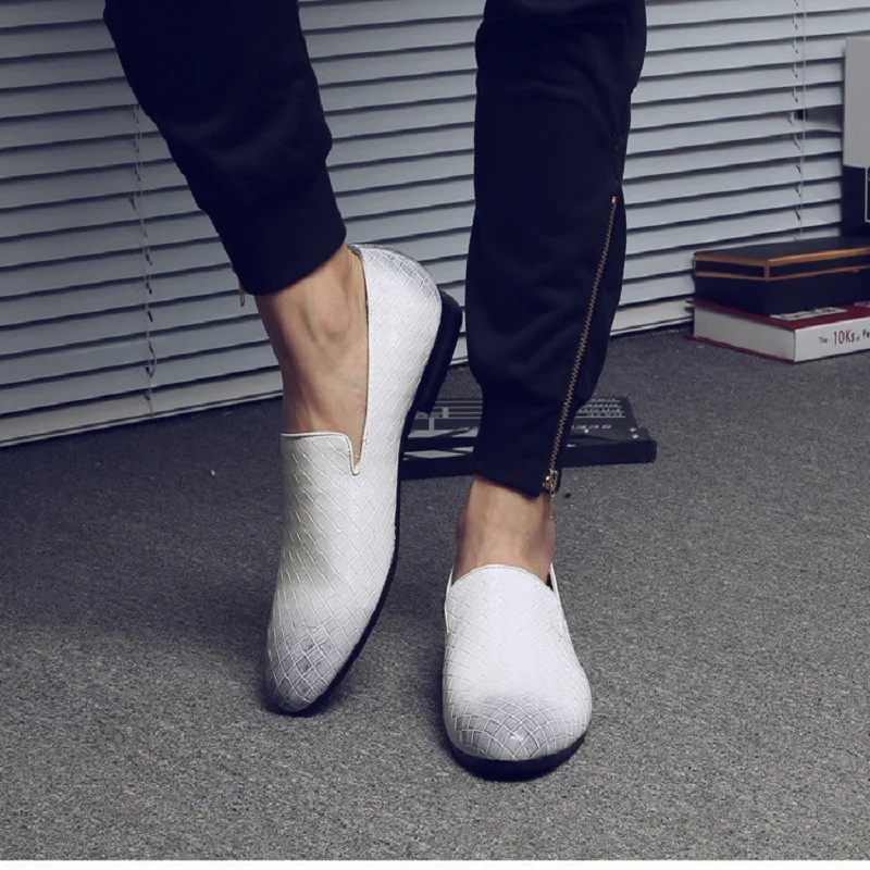 Drop Shipping Driving Oxfords Men Shoes Braid Leather Casual Shoes Men Moccasins Loafers Italian Flats