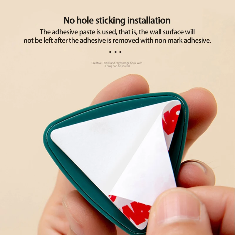 1Pcs Self Adhesive Towel Plug Wall Mounted Hook Holder Kitchen Dishcloth Clip Organizer Bathroom Wall Mounted Storage Rack