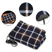 12 В Флисовое одеяло для путешествий, новое утепленное одеяло с флисовой решеткой, энергосберегающее теплое осеннее и зимнее одеяло для электромобиля