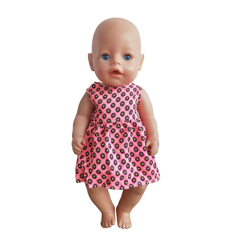 Модное платье для 43 см Zapf Baby Doll 17 дюймов куклы новорожденных Одежда и аксессуары |