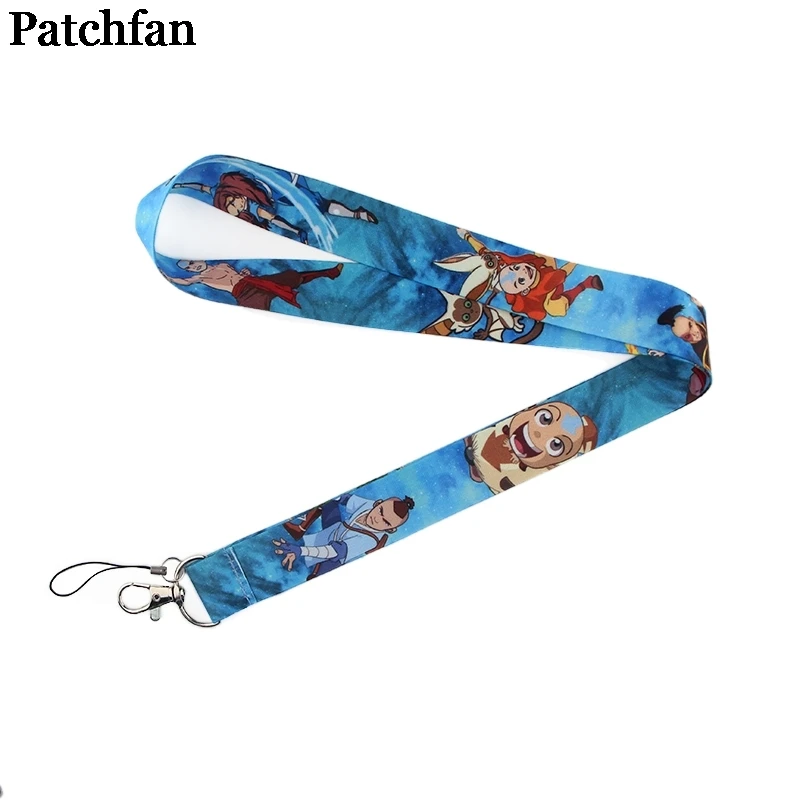 

20pcs/lot Patchfan Avatar The Last Airbender Tags Strap Neck Lanyards for keys Phone USB badge holder DIY Hang Rope A2270