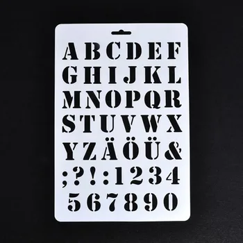 

Lettering Stencils, Letter and Number Stencil, Painting Paper Craft Alphabet and Number Stencils(#1)