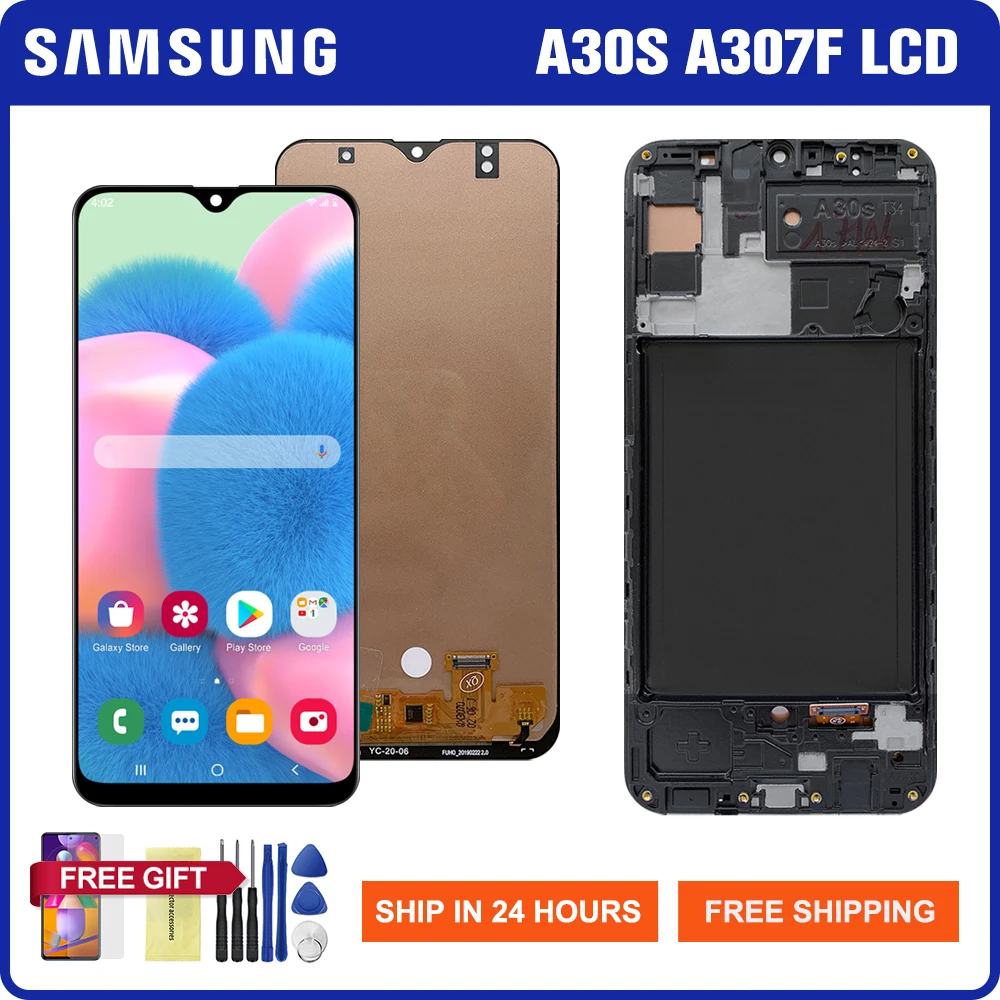 ЖК-дисплей для Samsung Galaxy A30S с сенсорным экраном и дигитайзером в сборе A30s A307 A307F A307G