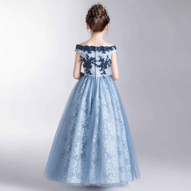 Vestidos de fiesta de noche; элегантное детское платье принцессы для свадебной вечеринки; платье для первого причастия; Одежда для девочек; торжественное платье