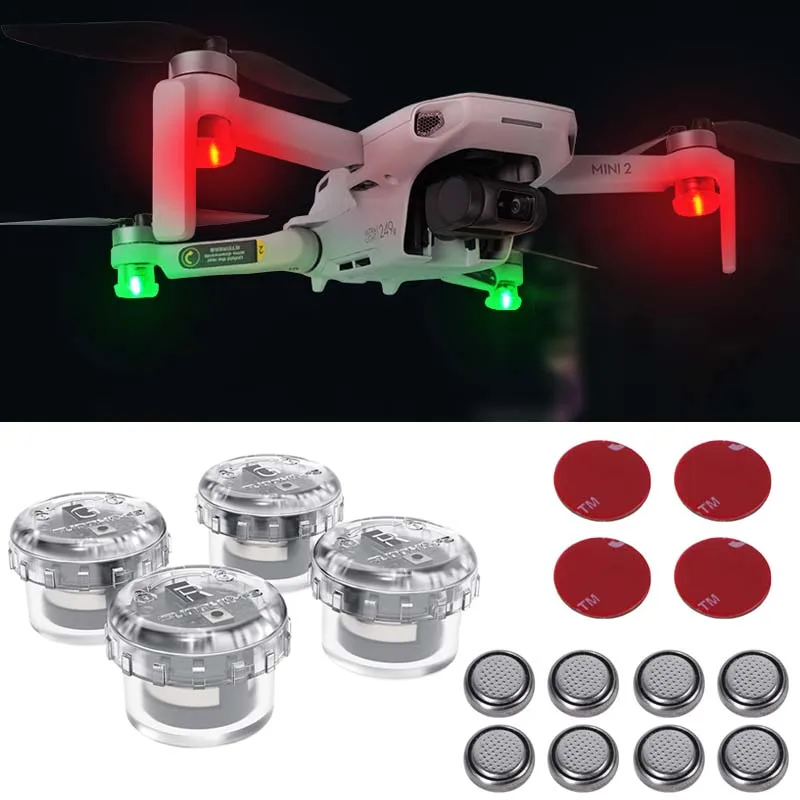 Double Couleur lumière stroboscopique vol Lumière Nuit Pour Mini 2//Air 2//Mavic 2 Drone part