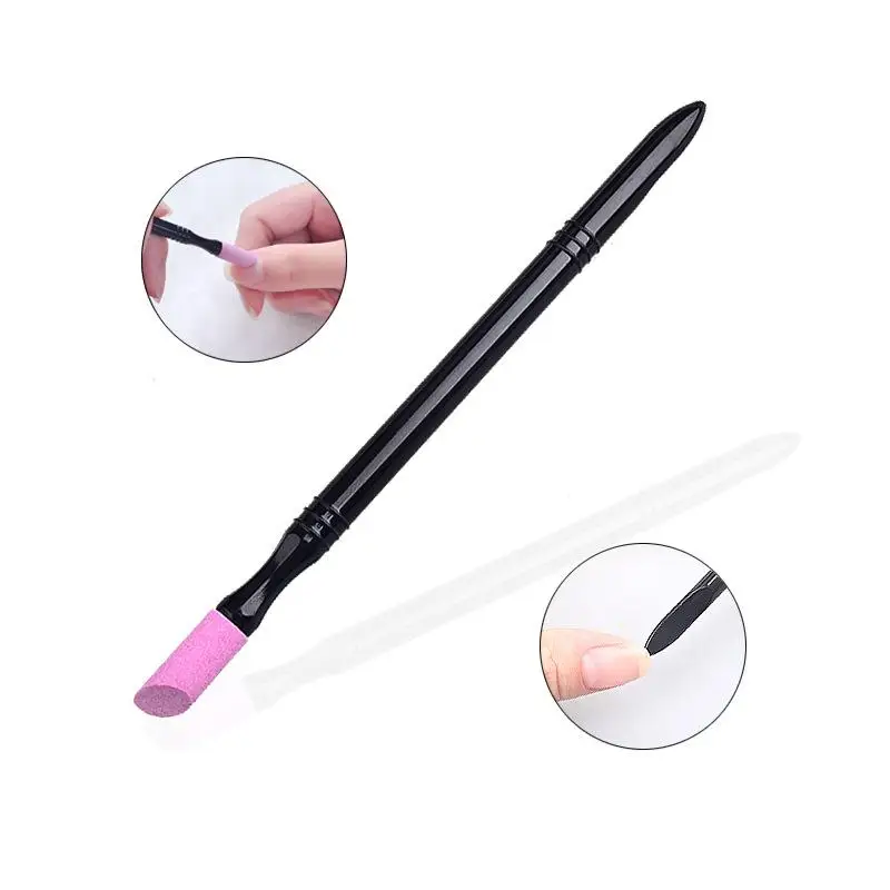 Four Lily Mini Nail Files Sandpaper Buffers Square Block Sponge Emery Board Colorful 100/180 Grit Disposable Nail Polish Set