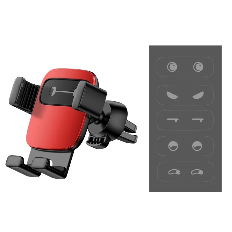 Автомобильный держатель для телефона Baseus Gravity для iPhone, samsung, автомобильный держатель для телефона, автомобильный держатель для мобильного телефона, подставка для huawei, Xiaomi - Цвет: Red