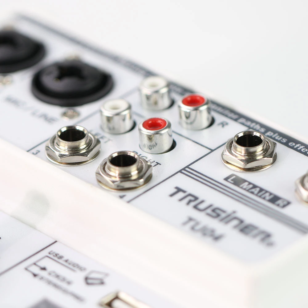 TU04 BT звуковой микшерный пульт записи Phantom power Monitor AUX Paths Plus Effects 4 канала аудио микшер с USB EU PLUG/US PLUG