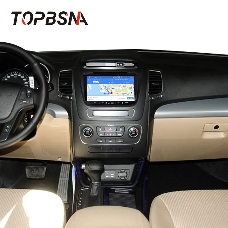 Автомобильный dvd-плеер TOPBSNA Android 9,0 для kia Sorento 2013 2 Din Автомобильный радио мультимедиа wifi стерео головное устройство ips 4G+ 64G RDS