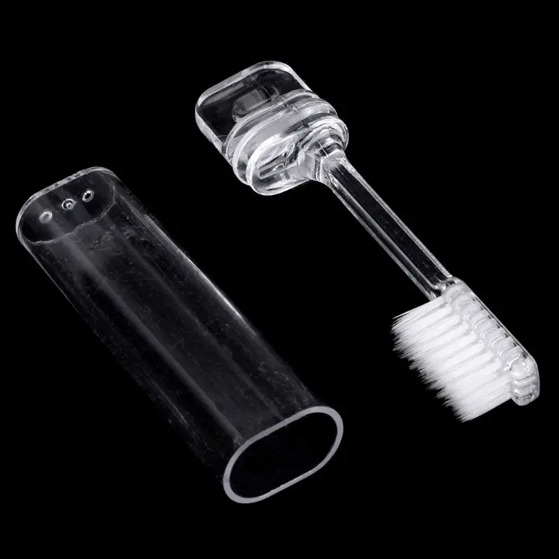 Пластиковая Портативная Складная зубная щетка для путешествий, кемпинга, Складная зубная щетка для гигиены полости рта, 1 шт