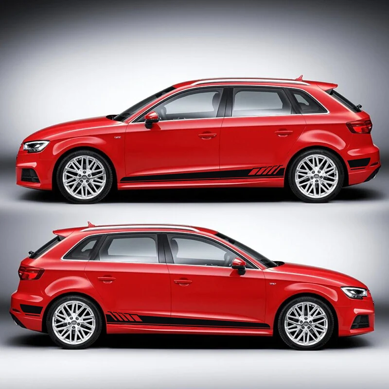 World Datong наклейка индивидуальные автомобильные наклейки для Audi A1 A3 A4 A5 A6 RS3 RS4 RS5 Mark Levinson обе стороны тела спортивные наклейки для авто