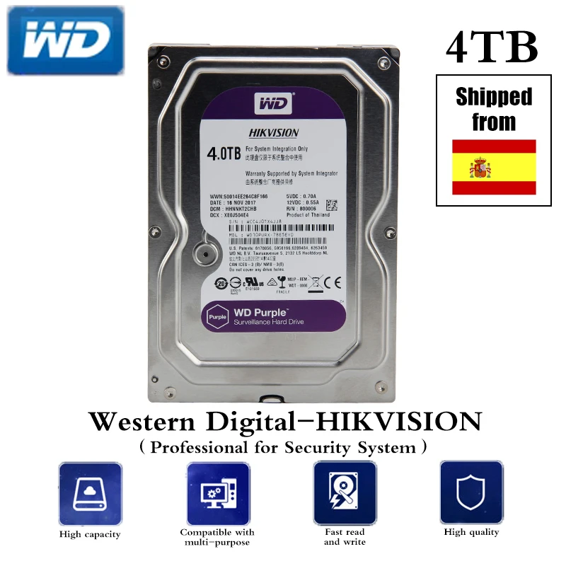 HDD профессиональное оборудование для видеонаблюдения 4 ТБ/6 ТБ/1 ТБ 3 5 Жесткий диск