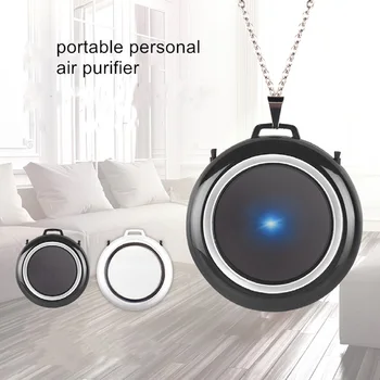 

Portable Wearable Air Purifier Mini Personal Necklace Negative Ion Air Freshener Remove Formaldehyde Smoke Dust